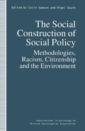 Cover: The Social Construction of Social Policy - Palgrave Macmillan