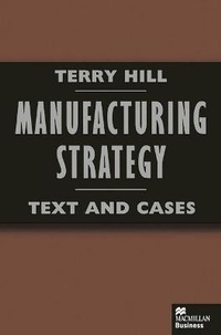 Enlarge image Cover: Manufacturing Strategy: Texts and Cases - Palgrave Macmillan
