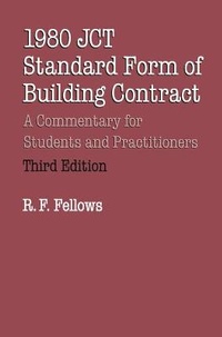 Bild: 1980 JCT Standard Form of Building Contract - Palgrave Macmillan