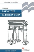 Cover: The Law of the European Union: Institutional and Constitutional Law v.1 - Palgrave Macmillan