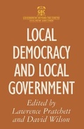 Cover: Local Democracy and Local Government - Palgrave Macmillan