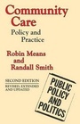 Cover: Community Care - Palgrave Macmillan