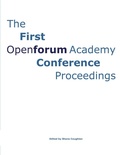Cover: The First Openforum Academy Conference Proceedings - Lulu.com