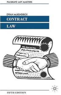 Abbildung von: Contract Law - Palgrave MacMillan
