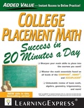 Cover: College Placement Math Success in 20 Minutes a Day - LearningExpress LLC