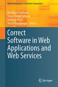 Enlarge image Cover: Correct Software in Web Applications and Web Services - Springer