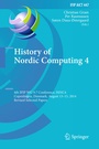 Cover: History of Nordic Computing 4 - Springer