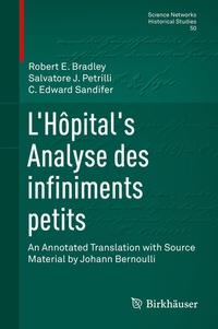 Abbildung von: L'Hôpital's Analyse des infiniments petits - Birkhäuser