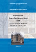 Cover: Elektronische Sprachsignalverarbeitung 2015 - TUDpress