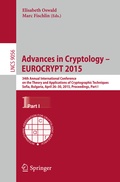 Cover: Advances in Cryptology - EUROCRYPT 2015 - Springer