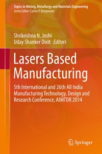 Enlarge image Cover: Lasers Based Manufacturing - Springer