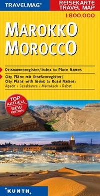 Abbildung von: KUNTH Reisekarte Marokko 1:800000 - Kunth Verlag