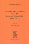 Cover: Defining and Assessing Quality in Early Childhood Education - Leuven University Press
