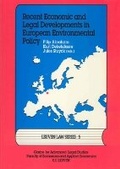 Bild: Recent Economic and Legal Developments in European Environmental Policy - Leuven University Press