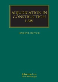 Abbildung von: Adjudication in Construction Law - Routledge