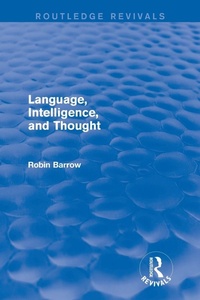 Enlarge image Cover: Language, Intelligence, and Thought - Routledge