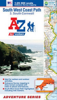 Abbildung von: SW Coast Path South Cornwall Adventure Atlas - Geographers' A-Z Map Co Ltd
