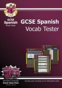 Abbildung von: GCSE Spanish Interactive Vocab Tester - DVD-ROM and Vocab Book (A*-G course) - Coordination Group Publications Ltd (CGP)