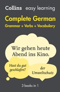 Cover: Easy Learning German Complete Grammar, Verbs and Vocabulary (3 books in 1) - Collins