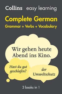 Abbildung von: Easy Learning German Complete Grammar, Verbs and Vocabulary (3 books in 1) - Collins