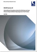 Cover: BCAR Section B - airworthiness procedures where the CAA does not have primary responsibility for type approval of the product - TSO