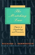 Cover: The Matching Law - Harvard University Press