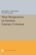 Cover: New Perspectives in German Literary Criticism - Princeton University Press