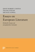 Cover: Essays on European Literature - Princeton University Press