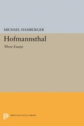 Cover: Hofmannsthal - Princeton University Press