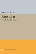 Cover: Rene Char - Princeton University Press