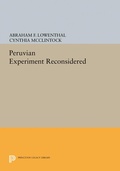 Cover: The Peruvian Experiment Reconsidered - Princeton University Press