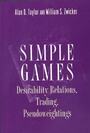 Cover: Simple Games - Princeton University Press