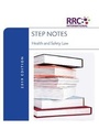 Cover: RRC STEP Note: Health and Safety Law - RRC Publishing