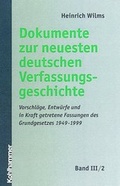 Cover: Dokumente zur neuesten deutschen Verfassungsgeschichte - Kohlhammer