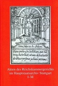 Cover: Akten des Reichskammergerichts im Hauptstaatsarchiv Stuttgart I - M - Kohlhammer