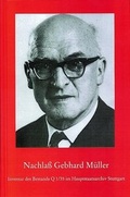 Cover: Nachlass Gebhard M&uuml;ller - Kohlhammer
