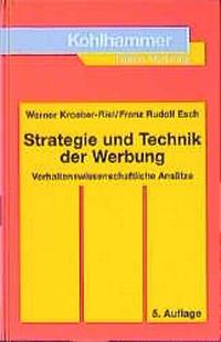 Enlarge image Cover: Strategie und Technik der Werbung - Kohlhammer