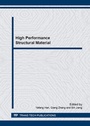 Cover: High Performance Structural Material - Trans Tech Publications Ltd