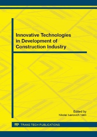 Enlarge image Cover: Innovative Technologies in Development of Construction Industry - Trans Tech Publications Ltd