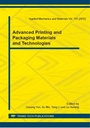 Cover: Advanced Printing and Packaging Materials and Technologies - Trans Tech Publications Ltd