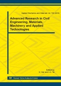 Cover: Advanced Research in Civil Engineering, Materials, Machinery and Applied Technologies - Trans Tech Publications Ltd