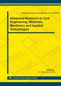 Cover: Advanced Research in Civil Engineering, Materials, Machinery and Applied Technologies - Trans Tech Publications Ltd