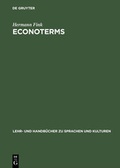 Cover: ECONOTERMS - De Gruyter Oldenbourg