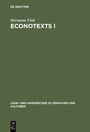 Cover: EconoTexts I - De Gruyter Oldenbourg