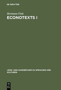 Enlarge image Cover: EconoTexts I - De Gruyter Oldenbourg