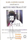 Cover: Joseph Beuys AKTIVE NEUTRALIT&Auml;T - K&uuml;nstlerbuch