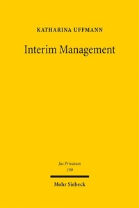 Enlarge image Cover: Interim Management - Mohr Siebeck