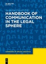 Cover: Handbook of Communication in the Legal Sphere - De Gruyter Mouton