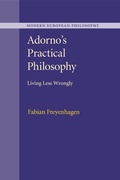Cover: Adorno's Practical Philosophy - Cambridge University Press
