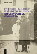 Cover: Briefwechsel (1914-1931) - De Gruyter